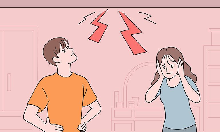 The severity of the inter-floor noise issue between neighbors